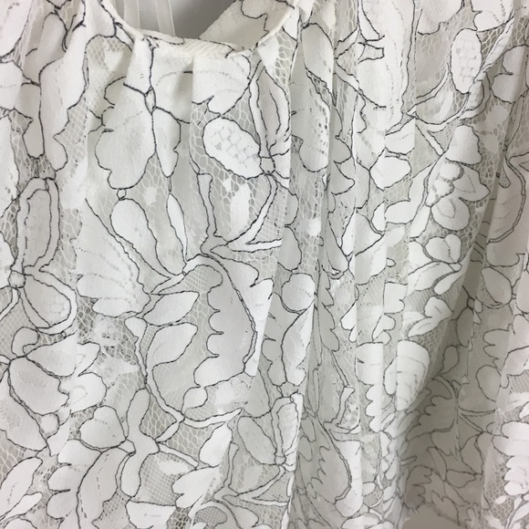 NBD | White Floral Print Open Back Dress - M2 - Picture 7 of 10